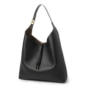 Chloe Hobo Marcie Black Bag Leather